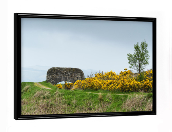 Poster mit schwarzem Rahmen "Steinbrücke am Greenock Cut Path" artboxONE - Natur,Architektur,Reise / Länder