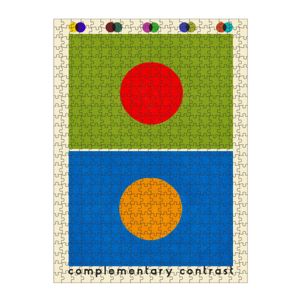artboxONE Puzzle "Komplementärer Kontrast" artboxONE - Abstrakt,Geometrie