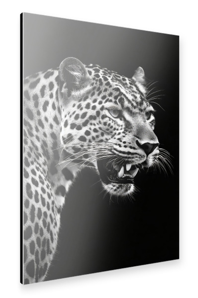 Alu-Dibond "Leopard im Portrait" 30x20 cm artboxONE