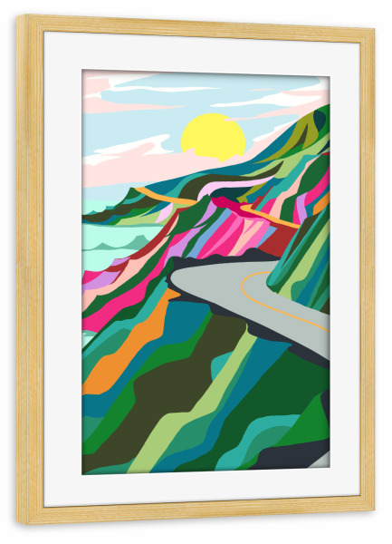 Poster mit Rahmen kiefer "The Best is Yet To Come" artboxONE - Natur