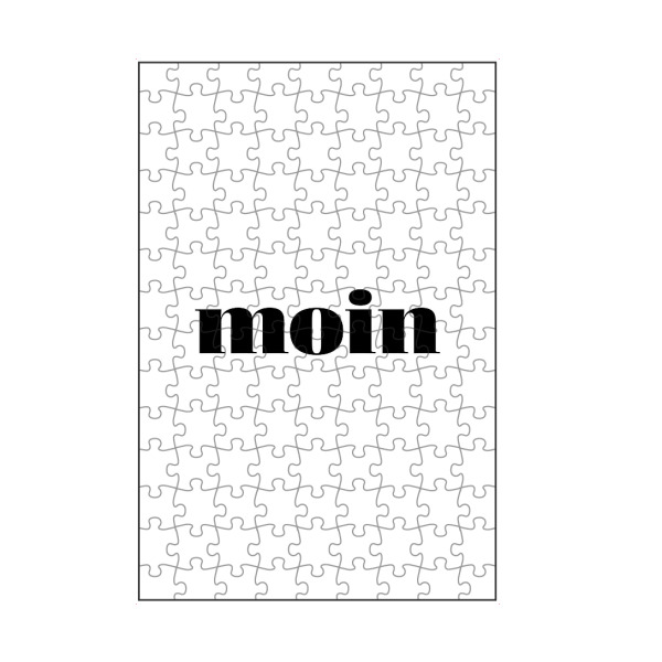artboxONE Puzzle "Moin moin" artboxONE - Typografie,Schwarzweiß