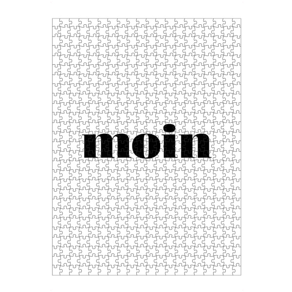 artboxONE Puzzle "Moin moin" artboxONE - Typografie,Schwarzweiß
