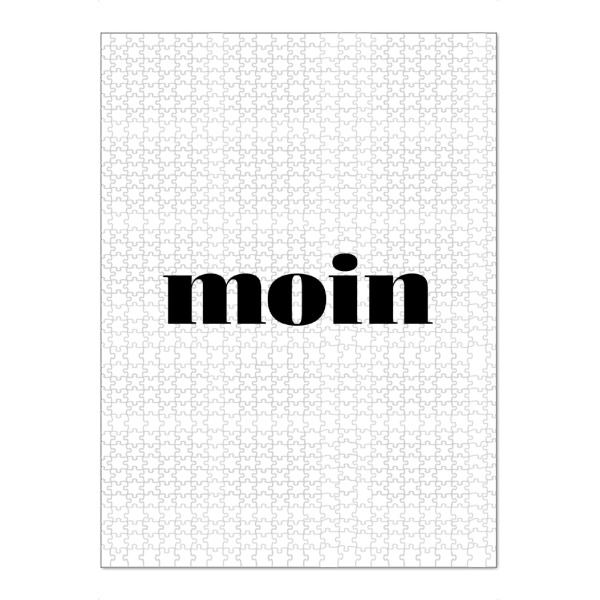 Puzzle Ravensburger "Moin moin" artboxONE - Typografie,Schwarzweiß