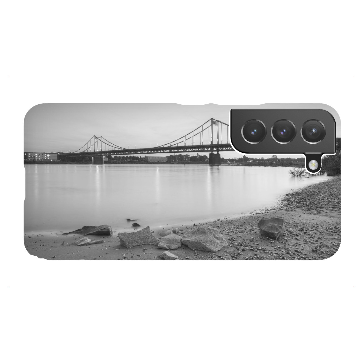 Samsung Galaxy "Rheinbrücke Krefeld-Uerdingen sw" Premium-Case Handyhülle artboxONE