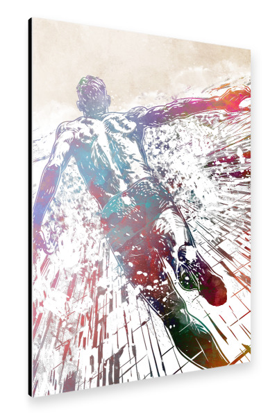 Alu-Dibond "Schwimmsportkunst G" 30x20 cm artboxONE