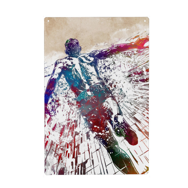 Holzbild "Schwimmsportkunst G" artboxONE - Sport,Sport / Sommerspiele - Schwimmen,Schwimmer,Schwimmen,Schwimmbad,Sport,Grafik