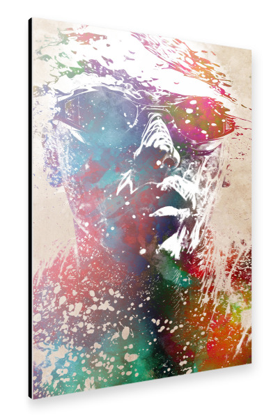 Alu-Dibond "Schwimmsportkunst K" 30x20 cm artboxONE