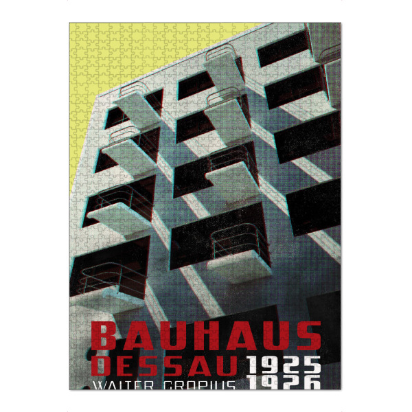 Puzzle Ravensburger "Bauhaus-gelber Himmel" artboxONE - Architektur - Bauhaus,Architektur,Dessau,Zeitschrift,Alt,Vintage,Bauhaus-stil - Bild bauhaus