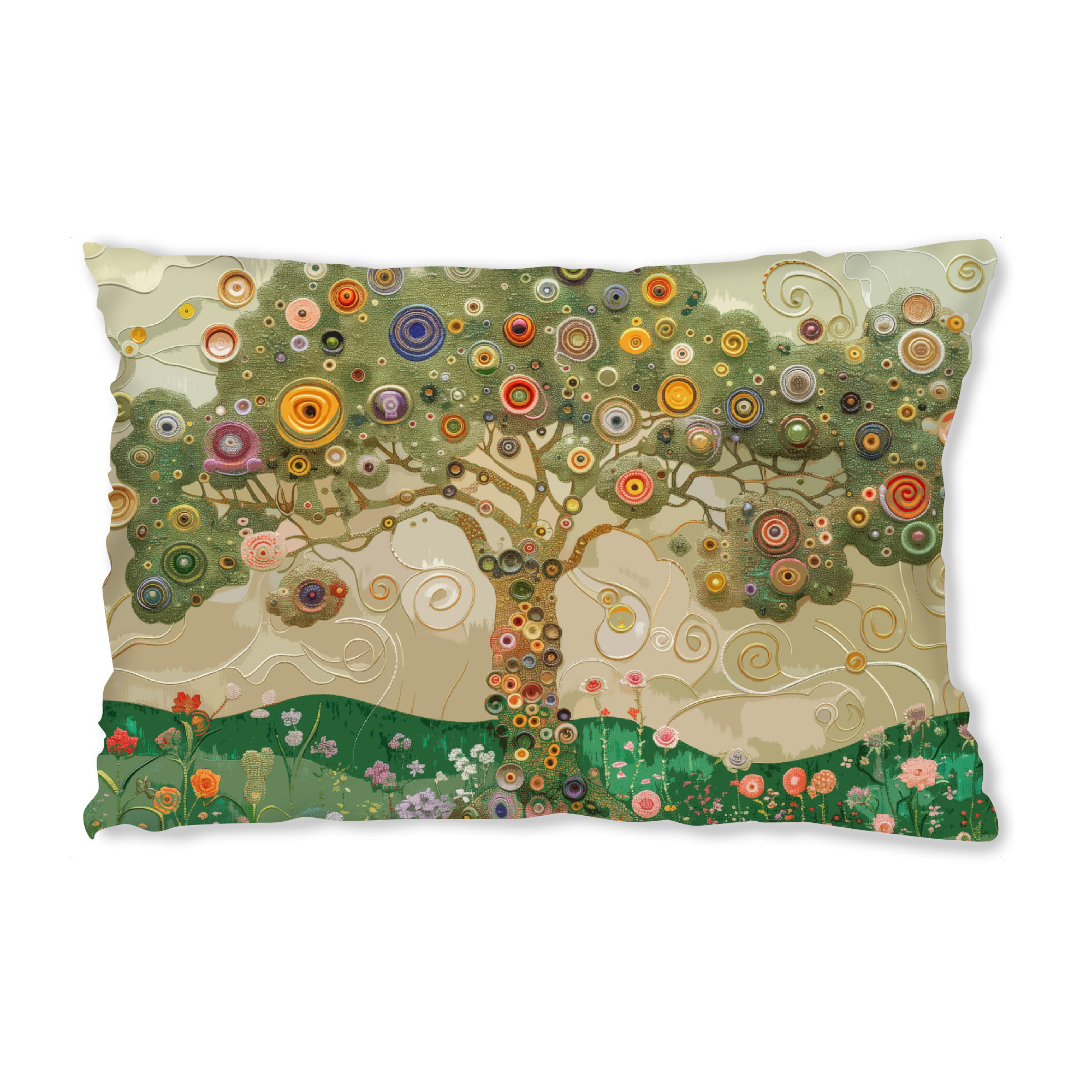 Design-Kissen "Bunter Lebensbaum" artboxONE - Natur,Floral,Abstrakt