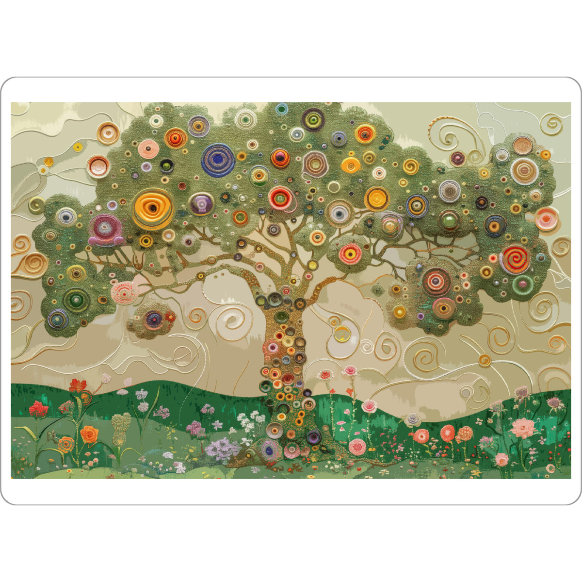 Tischset "Bunter Lebensbaum" artboxONE - Natur,Floral,Abstrakt
