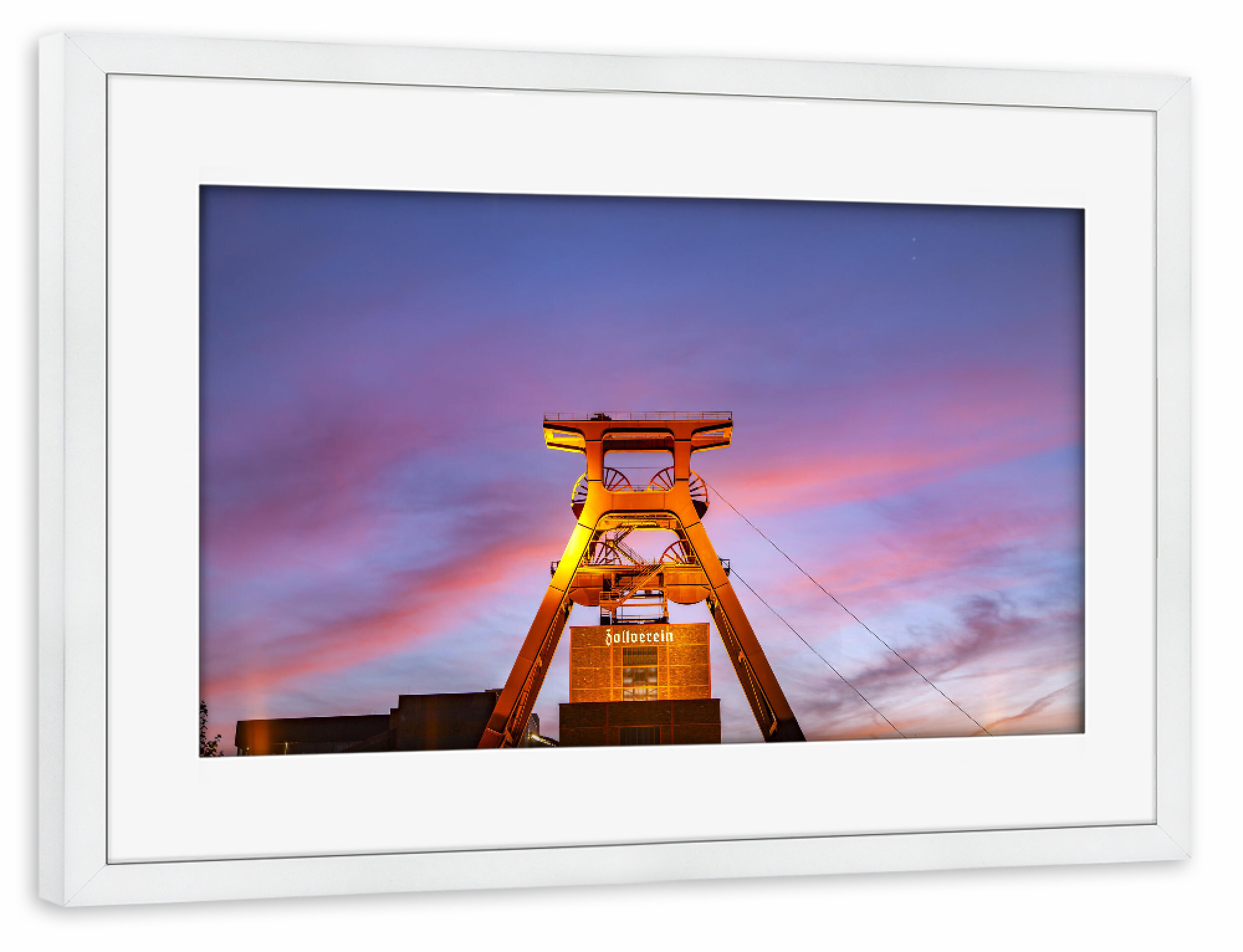 Poster mit Rahmen weiß "Zeche Zollverein" artboxONE - Städte