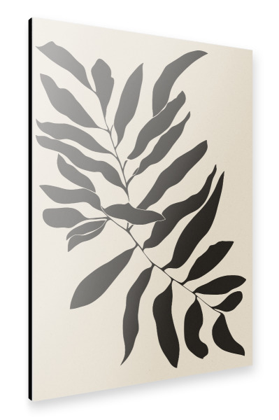 Alu-Dibond "Leafs On Twig" 30x20 cm artboxONE