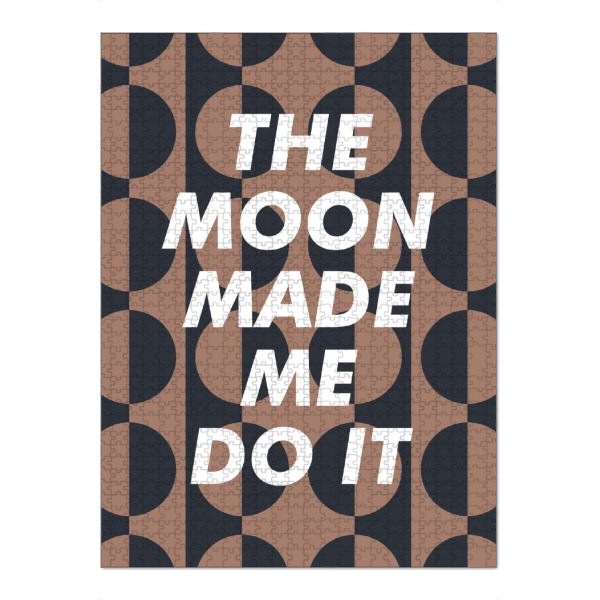 Puzzle Ravensburger "Der Mond hat mich dazu gebracht" artboxONE - Typografie - Mond,Mondphase,Positiv - Bild mond