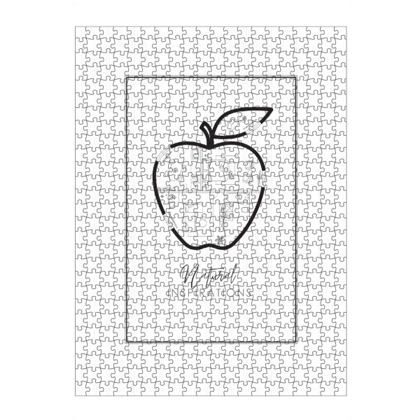 Puzzle Ravensburger "Apple Konstruktionszeichnung" artboxONE - Schwarzweiß,Architektur,Essen & Trinken / Obst & Gemüse