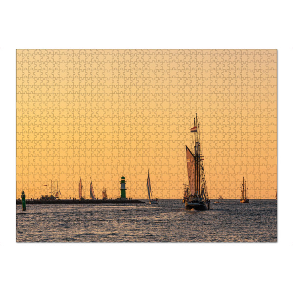 Puzzle Ravensburger "Molenturm und Segelschiffe" artboxONE - Natur,Reise,Architektur,Reise / Strand und Meer
