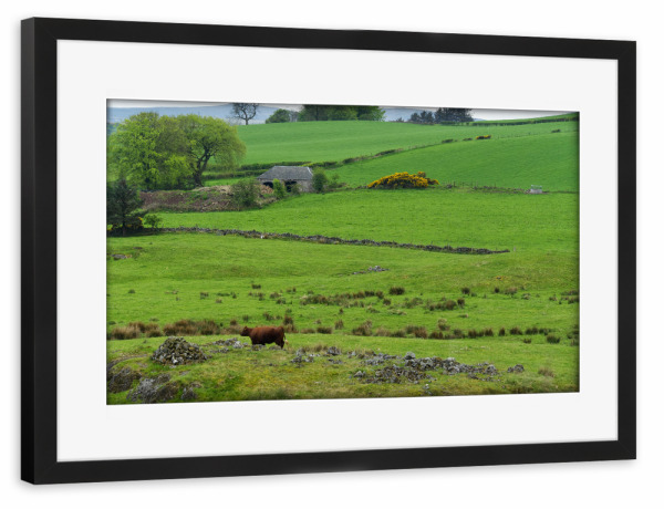 Poster mit Rahmen schwarz "Greenock Landschaft" artboxONE - Natur,Reise / Länder