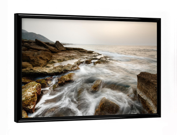 Poster mit schwarzem Rahmen "Küstenlicht auf Mallorca" artboxONE - Natur,Reise,Reise / Länder
