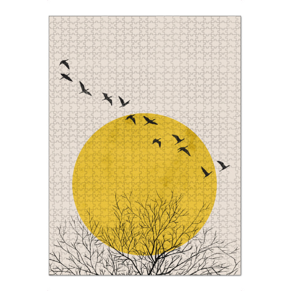 Puzzle Ravensburger "Hoch über den Bäumen" artboxONE - Natur,Abstrakt