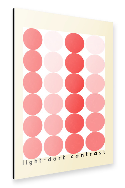 Alu-Dibond "Kontrast von hell und dunkel" 30x20 cm artboxONE