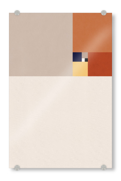 Acrylglasbild "Goldener Schnitt" artboxONE - Abstrakt,Geometrie