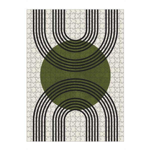 Puzzle Ravensburger "Aquarellkreise und Linien Q" artboxONE - Abstrakt,Geometrie