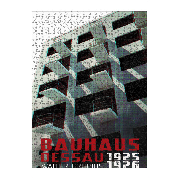 Puzzle Ravensburger "Bauhaus Dessau" artboxONE - Architektur - Bauhaus,Architektur,Dessau,Zeitschrift,Alt,Vintage,Bauhaus-stil - Bild bauhaus