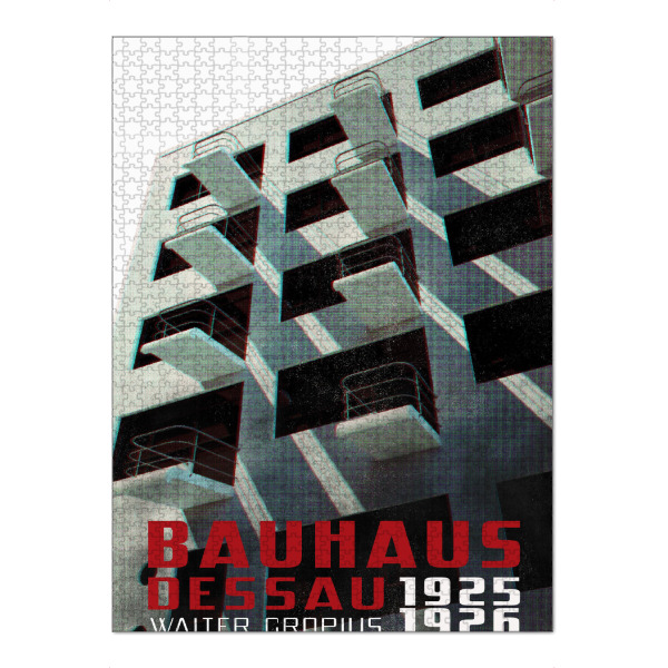 Puzzle Ravensburger "Bauhaus Dessau" artboxONE - Architektur - Bauhaus,Architektur,Dessau,Zeitschrift,Alt,Vintage,Bauhaus-stil - Bild bauhaus
