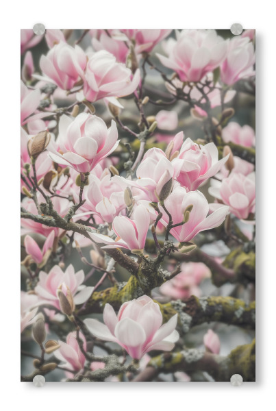 Acrylglasbild "Magnolien Blütenzauber" artboxONE - Natur,Floral,Liebe