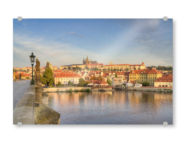 Acrylglasbild "Prager Burg im Morgenlicht" artboxONE - Reise,Architektur,Städte / Prag