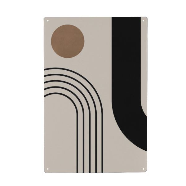 Holzbild "Aquarellkreise und Linien G" artboxONE - Abstrakt,Geometrie