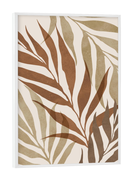 Poster mit weißem Rahmen "Botanisch in Aquarell D" artboxONE - Floral,Abstrakt,Geometrie