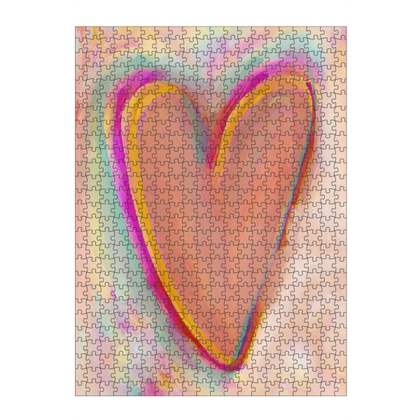 Puzzle Ravensburger "Vibrierendes Herz" artboxONE - Für Kinder,Abstrakt,Für Mama