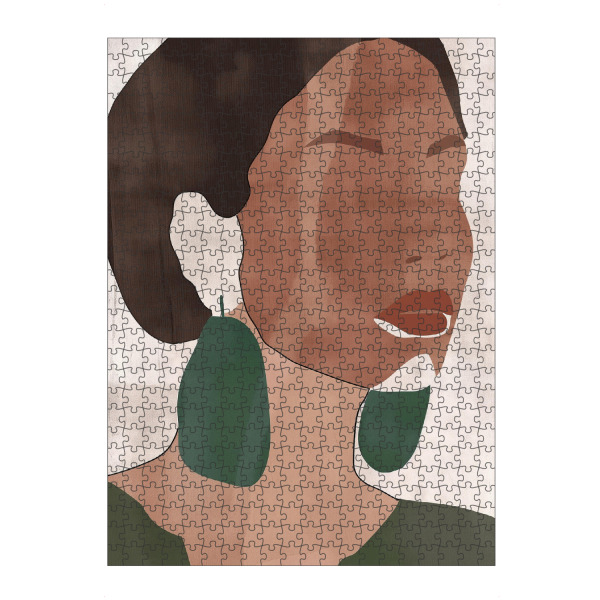 Puzzle Ravensburger "Afro Frau ohne Augen" artboxONE - Natur,Menschen,Fashion