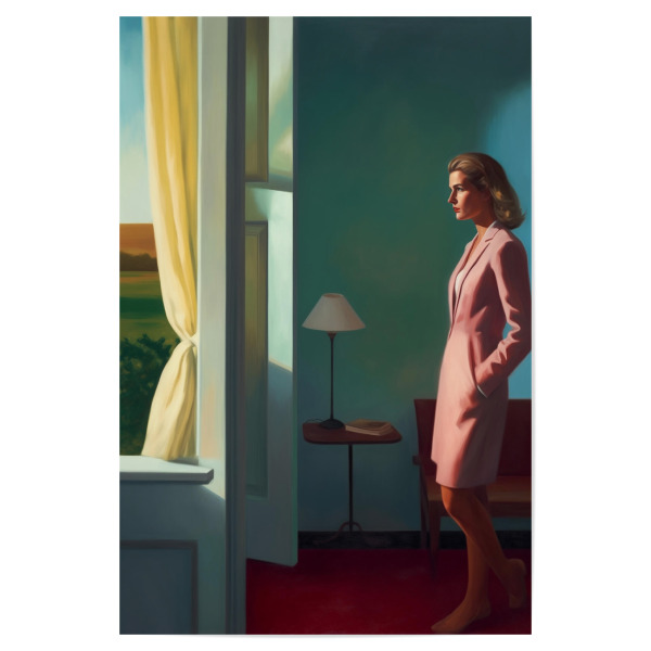 Poster "Stille am Fenster" artboxONE - Film,Menschen,Geometrie