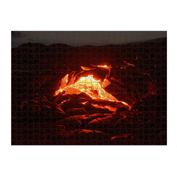 Puzzle Ravensburger "Glühende Lava" artboxONE - Natur,Reise / Länder