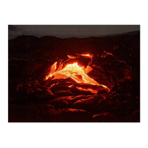 Puzzle Ravensburger "Glühende Lava" artboxONE - Natur,Reise / Länder