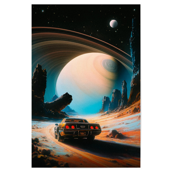 Poster 30x20 cm "Ultimativer Weltraumrennfahrer" artboxONE - Reise,Sport / Motorsport,Galaxy