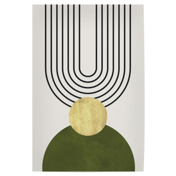 Poster "Aquarellkreise und -linien I" artboxONE - Abstrakt,Geometrie