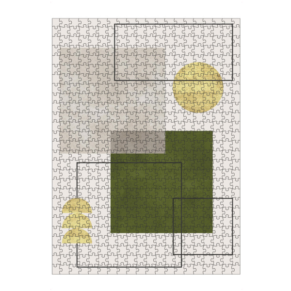 Puzzle Ravensburger "Aquarellquadrate und -linien A" artboxONE - Abstrakt,Geometrie