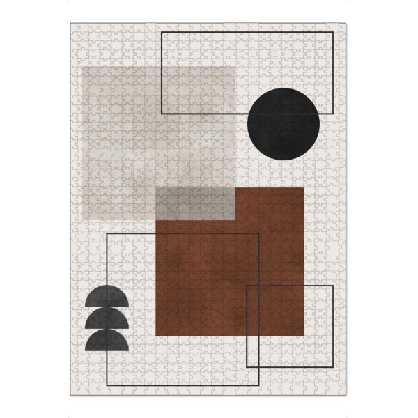 Puzzle Ravensburger "Aquarellquadrate und -linien B" artboxONE - Abstrakt,Geometrie