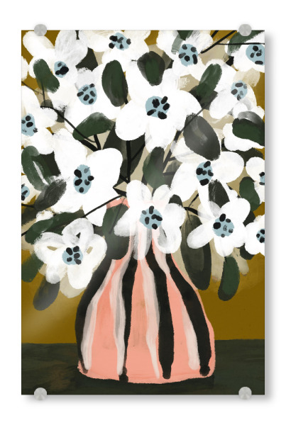 Acrylglasbild "Pastelle Blumen Impression (Neun)" artboxONE - Floral,Abstrakt,Für Mama