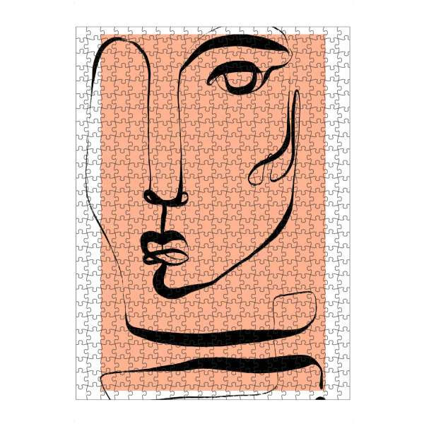 Puzzle Ravensburger "Das Gesicht (Pastel Version)" artboxONE - Abstrakt,Menschen,Für Mama