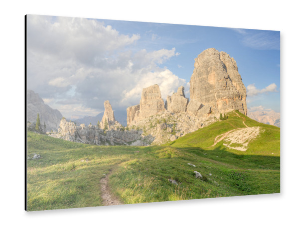 Alu-Dibond "Cinque Torri im Sommer" 30x20 cm artboxONE