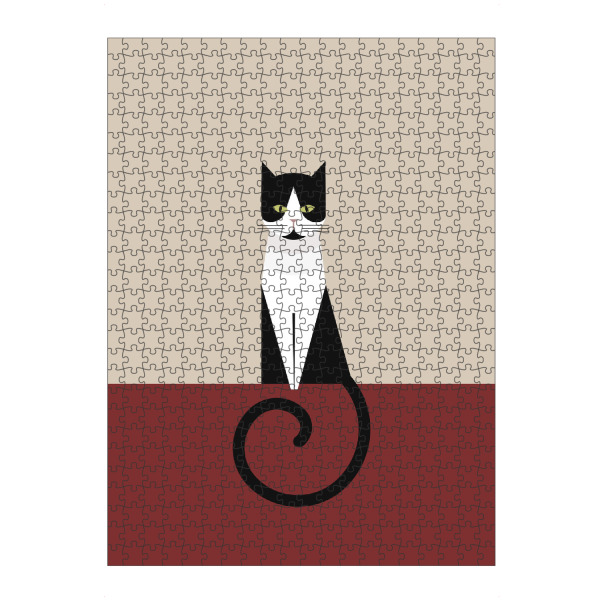 artboxONE Puzzle "Coco als geometrische Katze" artboxONE - Tiere - Katze,Geometrie,Bauhaus,Smoking,Stil,Bauhaus-stil,Geometrisch,Abstrakte katze
