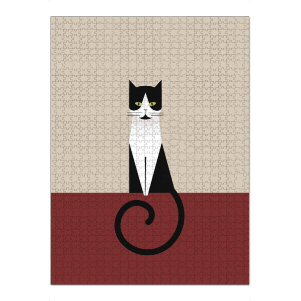 Puzzle Ravensburger "Coco als geometrische Katze" artboxONE - Tiere - Katze,Geometrie,Bauhaus,Smoking,Stil,Bauhaus-stil,Geometrisch,Abstrakte katze