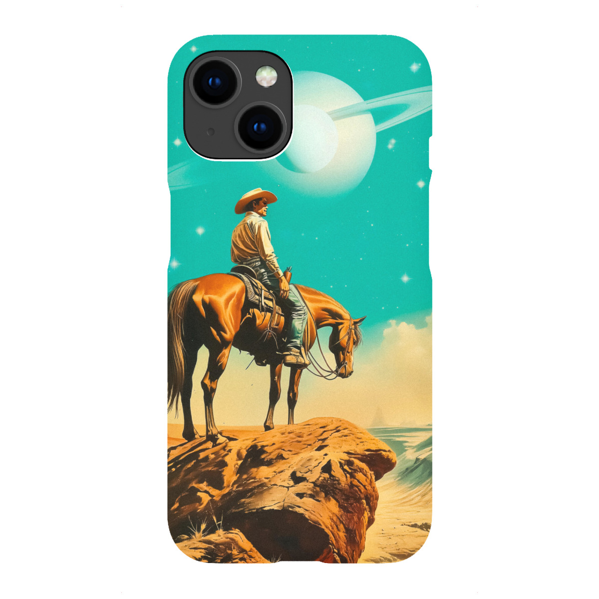 "Ein Western-Cowboy"für iPhone - Premium-Case Handyhülle artboxONE