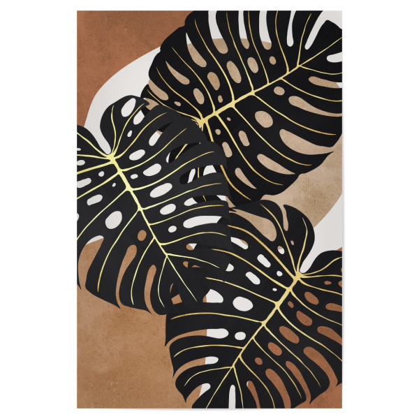 Poster "Botanisch in Aquarell C" artboxONE - Abstrakt,Geometrie - Floral,Blumen,Botanisch,Tropisch,Natur,Boho,Malerei,Aquarell,Harmonie,Collage