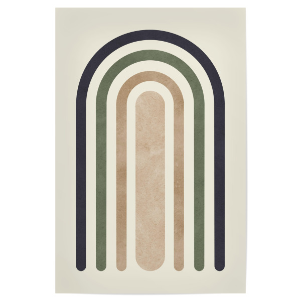 Poster 30x20 cm "Aquarellkreiskomposition E" artboxONE - Abstrakt,Geometrie
