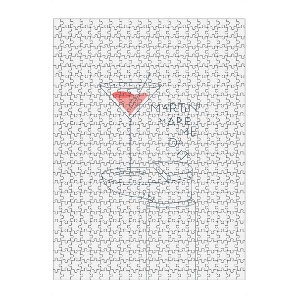 artboxONE Puzzle "Martini-Cocktailglas" artboxONE - Essen & Trinken,Essen & Trinken / Alkohol