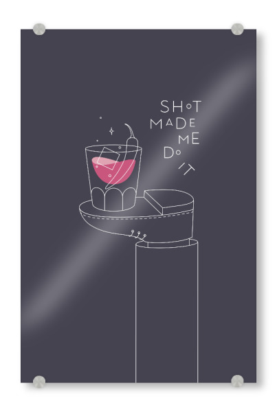 Acrylglasbild "Whisky glas dunkel" artboxONE - Essen & Trinken,Essen & Trinken / Alkohol